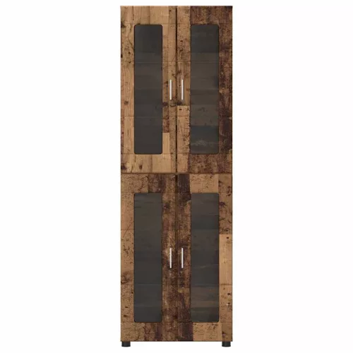  Magasfiú polcokkal tárolóval Öreg fa 60 x 35 x 182 cm Faanyag