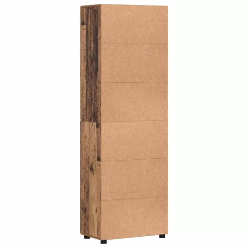  Magasfiú polcokkal tárolóval Öreg fa 60 x 35 x 182 cm Faanyag