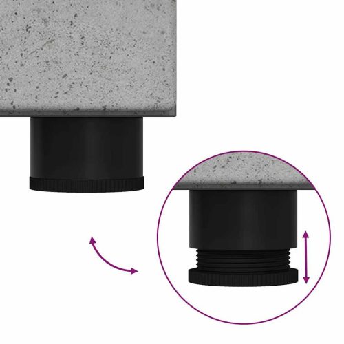  Magasfiú polcokkal Beton Szürke 60 x 35 x 182 cm Faanyag