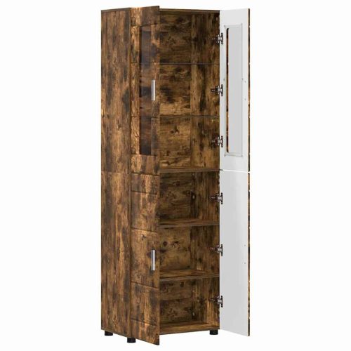  Magasfiú polcokkal Füstölt tölgy 60 x 35 x 182 cm Faanyag