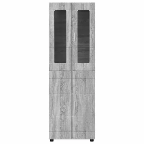  Magasfiú polcokkal Szürke Sonoma 60 x 35 x 182 cm Faanyag