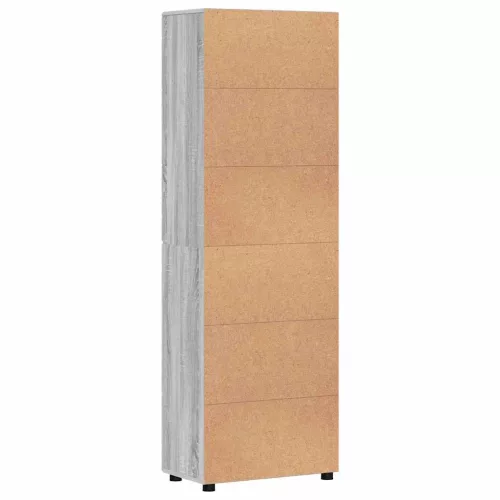  Magasfiú polcokkal Szürke Sonoma 60 x 35 x 182 cm Faanyag