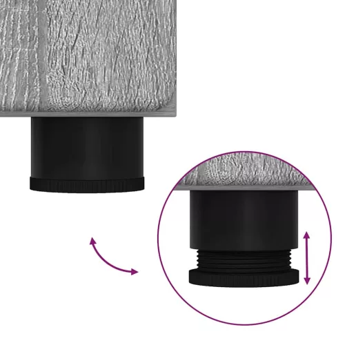  Magasfiú polcokkal Szürke Sonoma 60 x 35 x 182 cm Faanyag