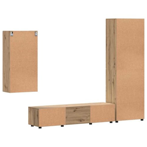  TV szekrény garnitúra fiókkal polcokkal Artisan tölgy Faanyag