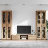 TV szekrény garnitúra fiókkal polcokkal Artisan tölgy Faanyag