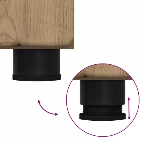  Fürdőszoba bútor szett polcokkal TULUM Artisan tölgy Faanyag