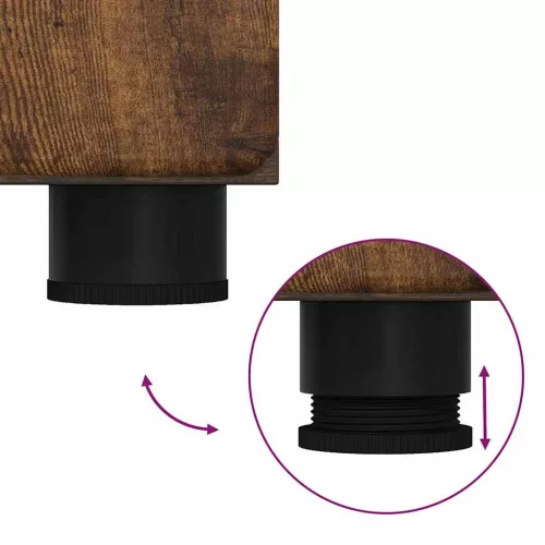  Fürdőszoba bútor szett fiókkal TULUM Füstölt tölgy Faanyag