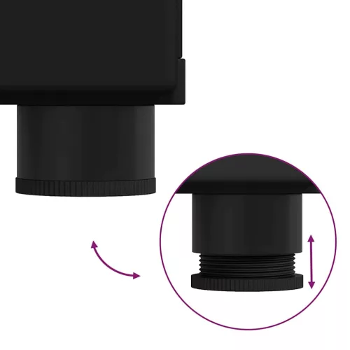  Fürdőszoba bútor szett fiókkal polcokkal TULUM Fekete Faanyag