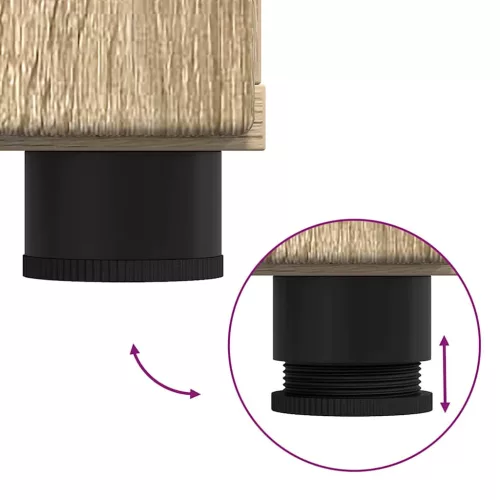  Fürdőszoba bútor szett fiókkal TULUM Sonoma tölgy Faanyag