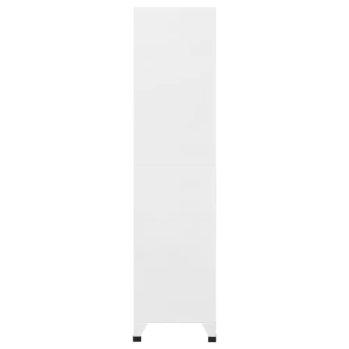  világos- és sötétszürke acél zárható szekrény 90 x 40 x 180 cm