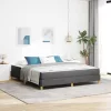  Boxrugós ágy Taupe, Barna 180 x 200 cm Szövet, Mérnöki Fa