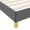  Boxrugós ágy Taupe, Barna 180 x 200 cm Szövet, Mérnöki Fa