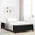  Boxspring ágy matraccal Fekete 120 x 200 cm Bársony