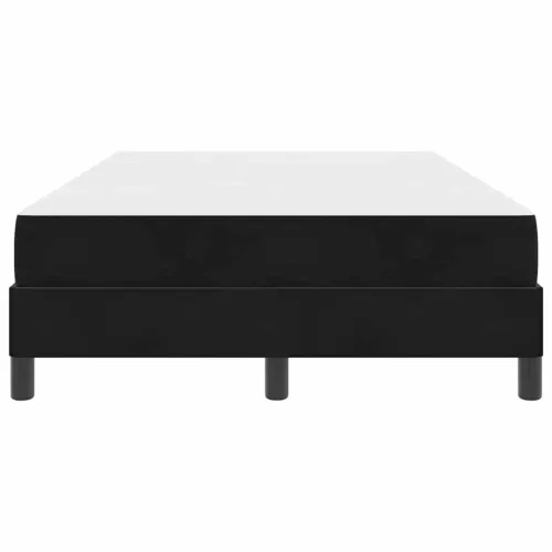  Boxspring ágy matraccal Fekete 120 x 200 cm Bársony