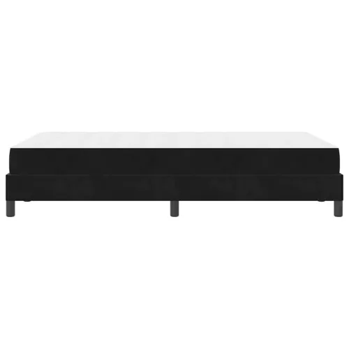  Boxspring ágy matraccal Fekete 120 x 200 cm Bársony
