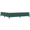  Boxspring ágy matraccal Sötétzöld 200 x 200 cm Bársony