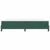  Boxspring ágy matraccal Sötétzöld 200 x 200 cm Bársony