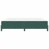  Boxspring ágy matraccal Sötétzöld 200 x 200 cm Bársony