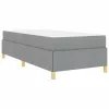 Boxrugós ágy Egyéb Fekete és Barna és Fehér 80 x 200 cm szövet
