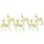  LED rénszarvasok 180 LED-del 6 pcs Arany 64 x 42 x 15 cm PET