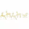  LED rénszarvasok 40 LED-del 5 pcs Arany PET
