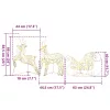  LED rénszarvasok 40 LED-del 5 pcs Arany PET