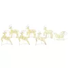  LED rénszarvasok 40 LED-del 7 pcs Arany PET