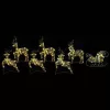  LED rénszarvasok 40 LED-del 7 pcs Arany PET
