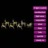  LED rénszarvasok 40 LED-del 7 pcs Arany PET