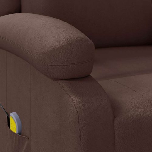  barna műbőr masszázsfotel