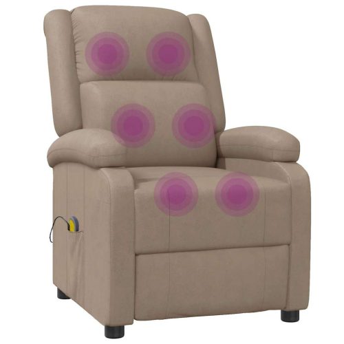  kávészínű műbőr masszázsfotel