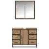  Fürdőszoba bútor szett fiókkal 2 pcs Artisan tölgy Faanyag