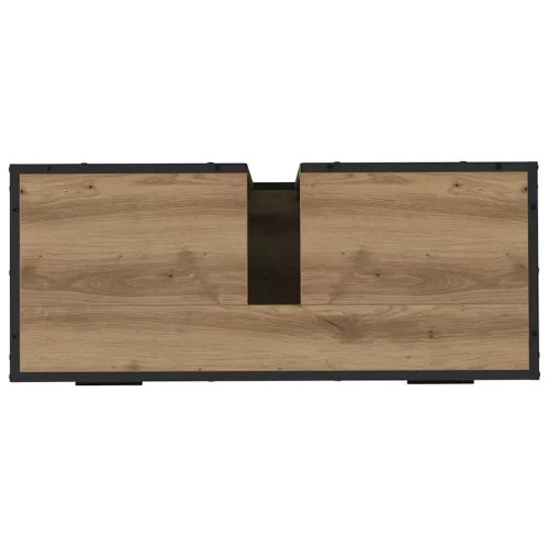  Fürdőszoba bútor szett fiókkal 2 pcs Artisan tölgy Faanyag