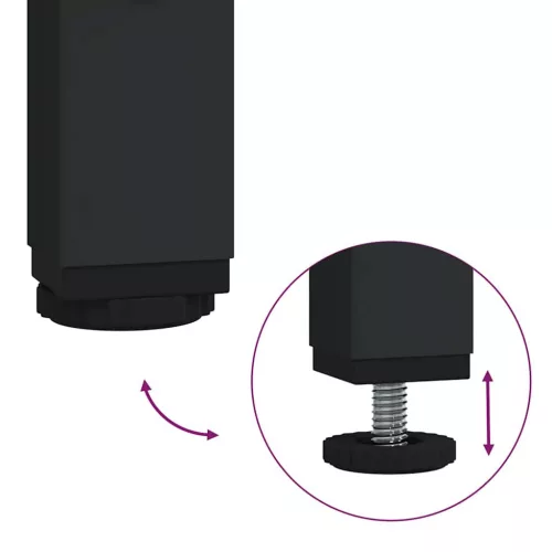  Fürdőszoba bútor szett fiókkal 3 pcs Fekete tölgy Faanyag