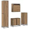  Fürdőszoba bútor szett fiókkal 4 pcs Artisan tölgy Faanyag