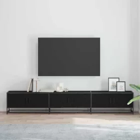  TV szekrény Musta tammi 240 x 35 x 41 cm Faanyag