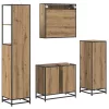  Fürdőszoba bútor szett fiókkal 4 pcs Artisan tölgy Faanyag