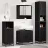  Fürdőszoba bútor szett polcokkal 3 pcs Artisan tölgy Faanyag