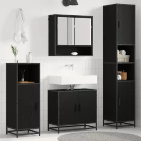    Fürdőszoba bútor szett polcokkal 3 pcs Artisan tölgy Faanyag