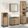  Fürdőszoba bútor szett fiókkal 4 pcs Artisan tölgy Faanyag
