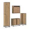  Fürdőszoba bútor szett fiókkal 4 pcs Artisan tölgy Faanyag