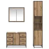  Fürdőszoba bútor szett fiókkal 3 pcs Artisan tölgy Faanyag