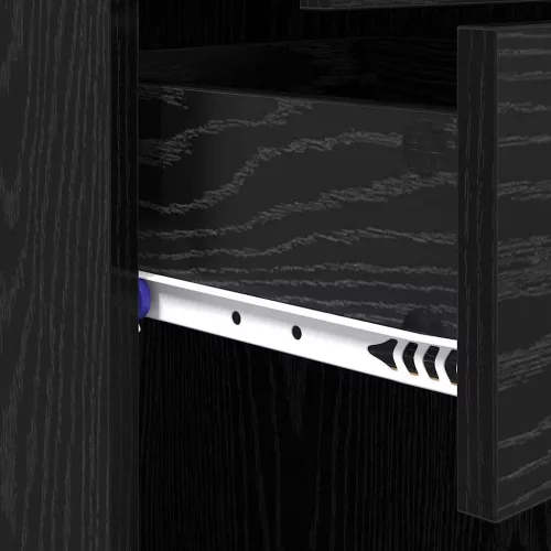  Magasfiú fiókkal Fekete tölgy 50 x 42,5 x 185 cm Faanyag