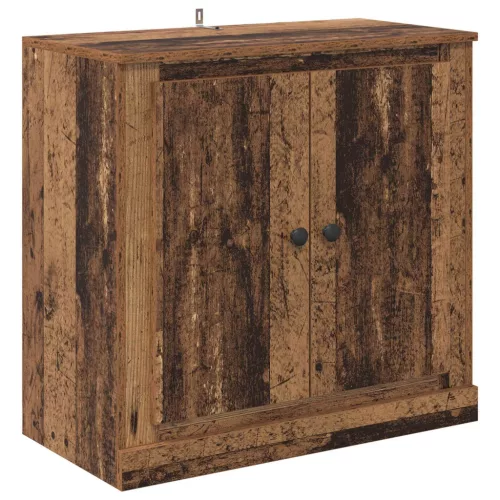  Oldalszekrények 3 pcs Antik Fa 210 x 35,5 x 67,5 cm Szerelt Fa