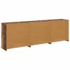  Oldalszekrények 3 pcs Antik Fa 210 x 35,5 x 67,5 cm Szerelt Fa