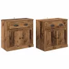  Oldalszekrények 2 pcs Öreg fa 70 x 35,5 x 67,5 cm Faanyag