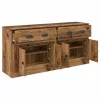 Oldalszekrények 2 pcs Öreg fa 70 x 35,5 x 67,5 cm Faanyag
