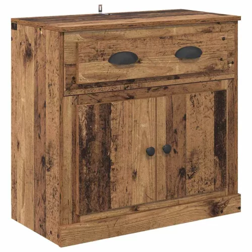  Oldalszekrények 2 pcs Öreg fa 70 x 35,5 x 67,5 cm Faanyag
