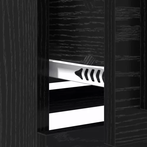  Oldalszekrények 2 pcs Fekete tölgy 70 x 35,5 x 67,5 cm Faanyag