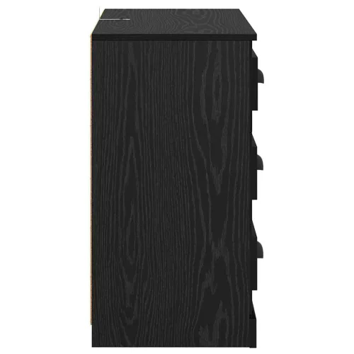  Oldalszekrények 2 pcs Fekete tölgy 70 x 35,5 x 67,5 cm Faanyag